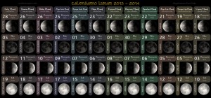 Anglo-Saxon Moon Calendar 2013-2014